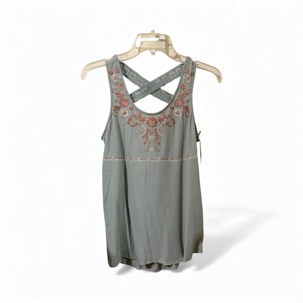 Knox Rose Embroidered Tank Top